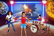 Jedenáctiletá Nandi Bushell a syn kytaristy RAGE AGAINST THE MACHINE