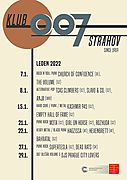 Klub 007 Strahov - program leden 2022