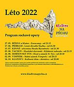 Program rockové opery Kladivo na pýchu pro letní sezónu 2022