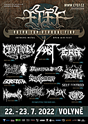 ETEF 2022 (22.-23. 7. 2022) oznamuje: MARTWA AURA, RAGEHAMMER, SELF-HATRED a TAEDIFER