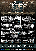 ETEF 2022 (22.-23. 7. 2022) oznamuje: EREB ALTOR, DOEDSVANGR, HYPNOS, HERESY, CHOTZÄ, MURDER INC. a WAR FOR WAR