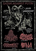 SATAN AGAINST PUTIN 3. 3. 2023 v pražském Underdogs´