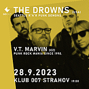 THE DROWNS (usa) V.T. MARVIN (cz) 28. 9. 2023 v Praze