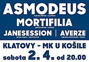 ASMODEUS, MORTIFILIA a další 2.4.2016 v Klatovech