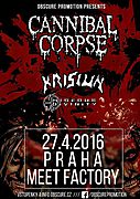 CANNIBAL CORPSE a KRISIUN 27.4.2016 v Praze!