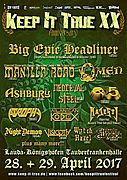Vyhlášený německý festival KEEP IT TRUE potvrzuje první kapely pro rok 2017
