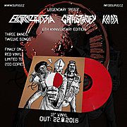 EXORCIZPHOBIA/CATASTROFY/KAAR 12" LP, červený vinyl právě vychází