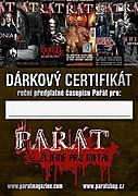 Nové dárkové certifikáty na předplatné Pařátu