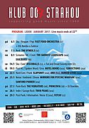 Program klubu Strahov 007 na leden 2017