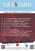 Klub 007 Strahov - program - únor 2017