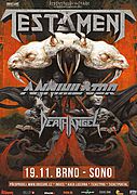TESTAMENT, DEATH ANGEL a ANNIHILATOR na podzim v Brně