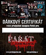 Dárkový certifikát Pařátu na rok 2018