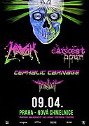 Obscure oznamuje: HAVOK, CEPHALIC CARNAGE a DARKEST HOUR na jednom koncertě v Praze!