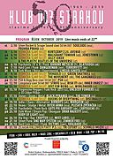Klub 007 Strahov - program na říjen 2019