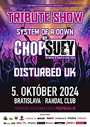 Evropská zastávka CHOP SUEY (UK) - TRIBUTE SHOW SYSTEM OF A DOWN v Bratislavě