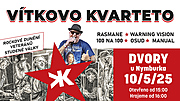 První Dvorský Majáles rozezní Dvory u Nymburka: VÍTKOVO KVARTETO a další hvězdy české hudební scény