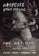 PIAVA, SCALP, PESTVO a MORAL HANGOVER 15. 8. 2025 v Brně