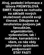 PRŮMSLOVÁ SMRT ukončila svou činnost!!!