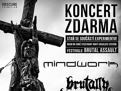 Koncert zdarma již v neděli, a čip k tomu! BRUTALLY DECEASED / MINDWORK / BEAST WITHIN THE SOUND - info