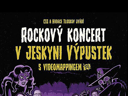 PROJEKT XIII v jeskyni Výpustek s videomappingem - info