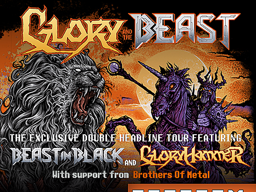 Glory And The Beast – Double Headliner Tour kapel GLORYHAMMER a BEAST IN BLACK - info