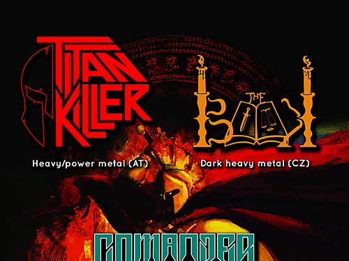 THE BOOK, TITAN KILLER, COMANDER, THE BODYBAG - info