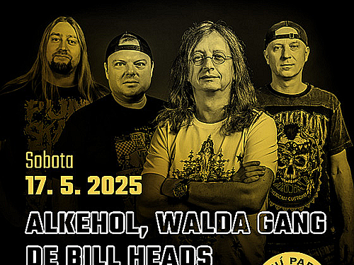 ALKEHOL, WALDA GANG, DE BILL HEADS, SEBASTIEN a další - info