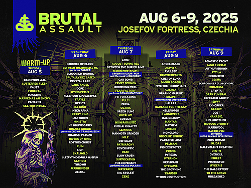Brutal Assault oznamuje rozdělení kapel do jednotlivých dnů + jednodenní vstupenky - info