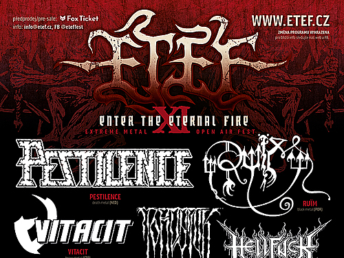 ETEF 2026 (PESTILENCE, RUÏM, VITACIT, JORDSJUK , HELLFUCK, MEDICO PESTE ad.) - info