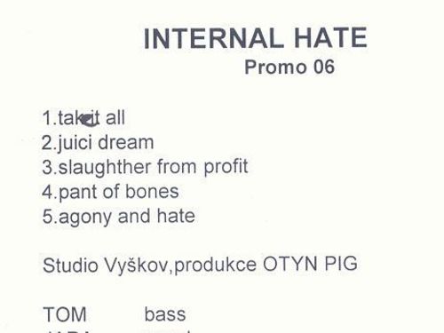 INTERNAL HATE – Promo 2006