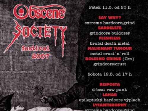 OBSCENE SOCIETY festival 2007 - info