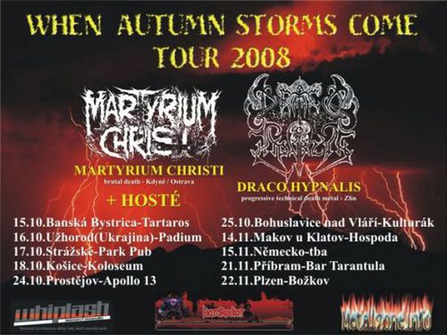 WHEN AUTUMN STORMS COME TOUR 2008 - info