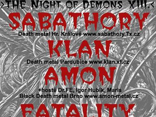 The Night of Demons XIII., 22.11.2008, Brno - RC Brooklyn