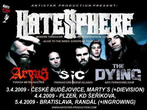 HATESPHERE - ALIVE and DRESSED TO THE NINES -  TOUR 2009