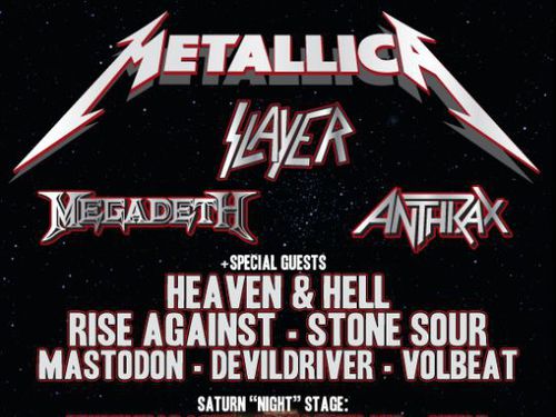 Další kapely na festival Sonisphere v čele s Metallicou ohlášeny - info