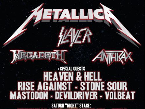 Další kapely na festival Sonisphere v čele s Metallicou ohlášeny - info