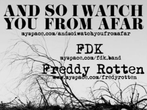 AND SO I WATCH YOU FROM AFAR (irl), FREDDY ROTTEN (sui), FDK (cze) - info