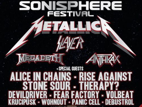 SONISPHERE s kapelou Metallica už tuto sobotu - info