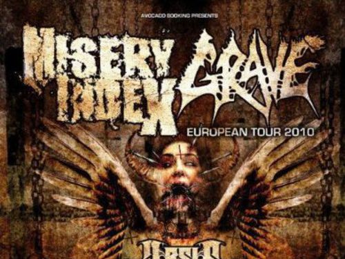 MISERY INDEX (usa), GRAVE (swe), ARSIS (usa), THE LAST FELONY (can), THE ROTTED (uk) - info