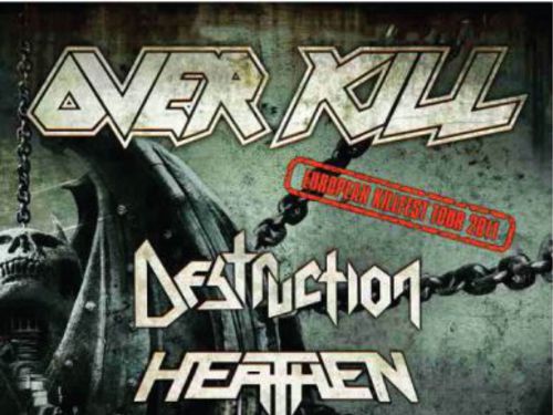 „European Killfest Tour 2011“ - OVERKILL (usa), DESTRUCTION (ger), HEATHEN (usa), AFTER ALL (bel), DEBUSTROL (cze) - info