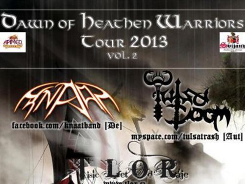 DAWN OF HEATHEN WARRIORS TOUR 2013 - info