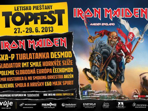 IRON MAIDEN na Topfestu 2013 - info