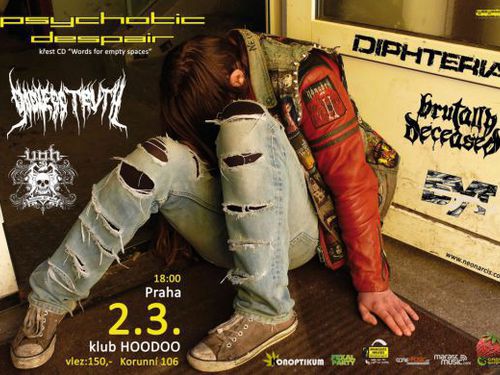 PSYCHOTIC DESPAIR, ČAD, BUT, BRUTALLY DECEASED, DIPHTERIA, V.O.H. - info