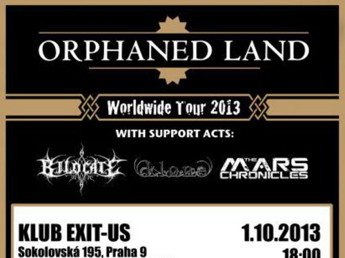 ORPHANED LAND (ISR), BILOCATE (JOR), THE MARS CHRONICLES (FRA), KLONE (FRA) - info