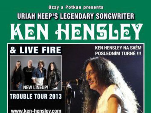 KEN HENSLEY (UK) (Ex Uriah Heep) Trouble Tour 2013 - info