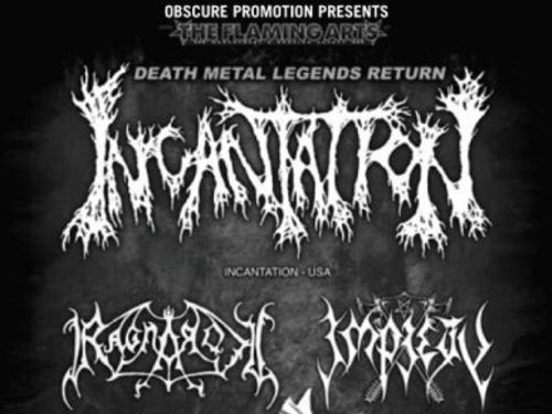 INCANTATION (usa), RAGNAROK (nor), FORGOTTEN TOMB (ita) - info