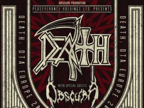 DEATH (usa), OBSCURA (ger), DARKRISE (swi) - info