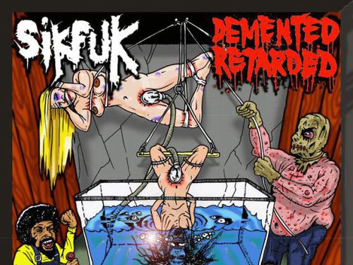 SIKFUK / DEMENTED RETARDED – Miss Pavian… Bound, Gagged, Dunked