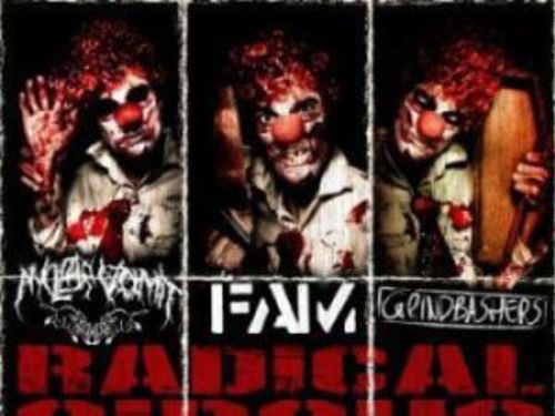 NUCLEAR VOMIT / F.A.M. / GRINDBASHERS – Radical Circus Team (split)