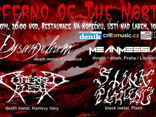 INFERNO OF THE NORTH - STÍNY PLAMENŮ, DYSANGELIUM, CUTTERRED FLESH, MEAN MESSIAH - info